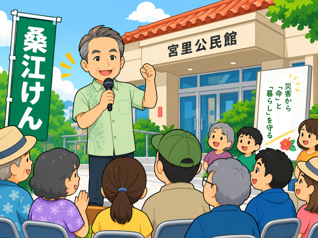 2026年8月30日 桑江けん決起集会呼びかけ画像